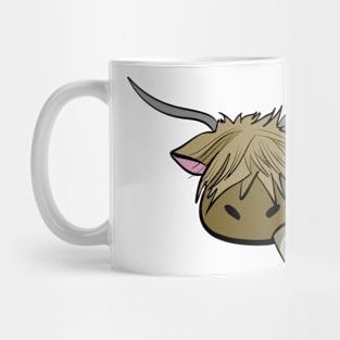 Highland Cow Pot Smoking Cow Mug